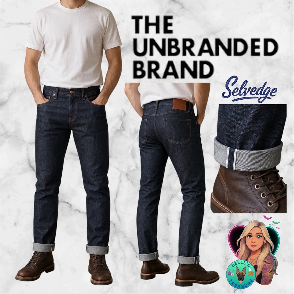 The Unbranded Brand UB422‎ Tight Fit 11oz Stretch Indigo Selvedge Jeans Men's 32